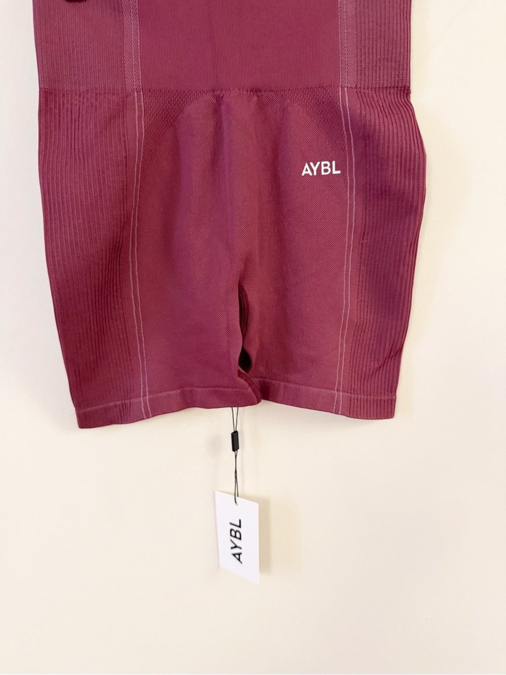 AYBL Reflex High-Waist Seamless Bike Shorts in Plum Size Medium NEW - Picture 4 of 11